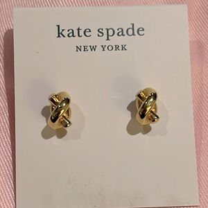 Kate Spade gold sailors knot earrings